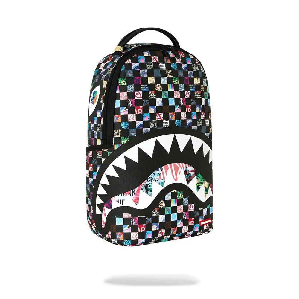 Spray Sharkverse Universe Backpack Black White Razy Check Dlxsv Graphic SPR325